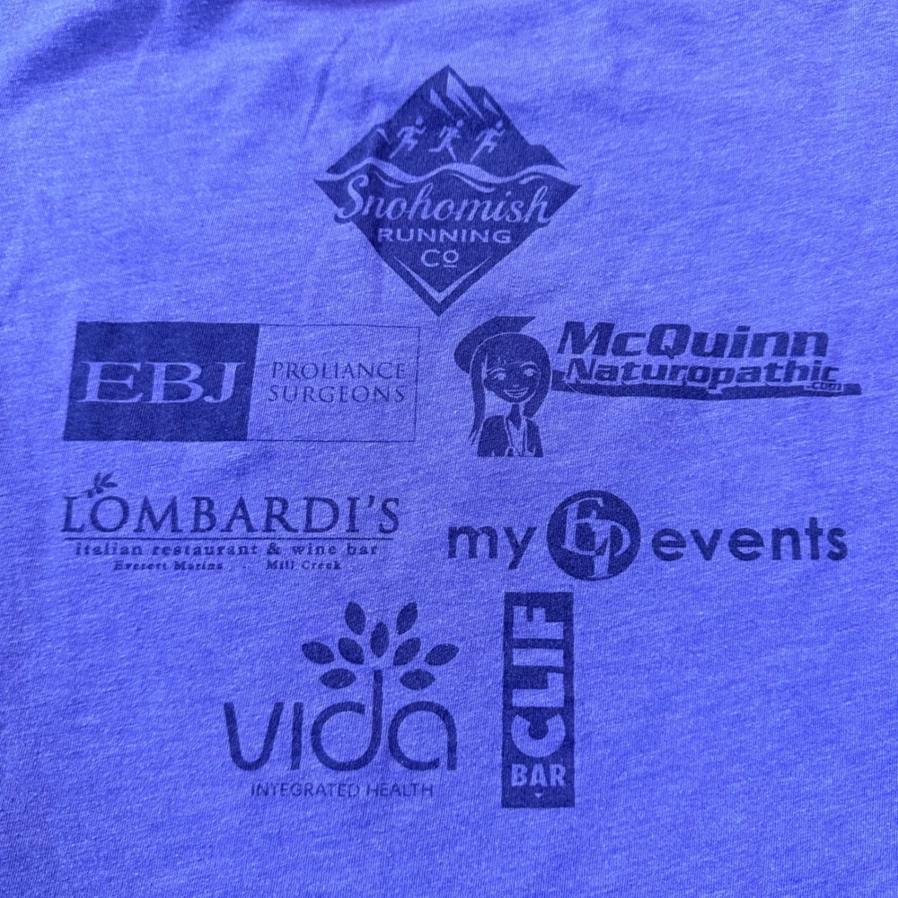 Snohomish Running Co Womens Run Graphic T-Shirt Purple S Soft Cotton Lightweight - Picture 5 of 8